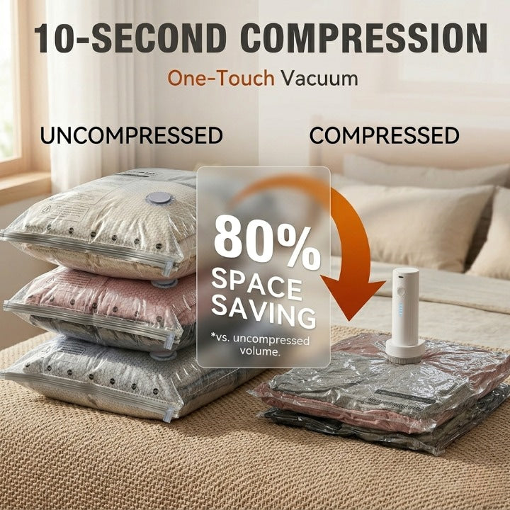 PackVac™ Vacuum Storage Travel Kit